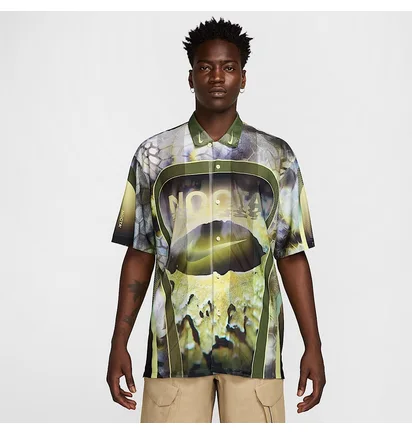 Футболка мужская Nike Nocta Opal MenS Button-Down Short-Sleeve Top Multi FV1939-378