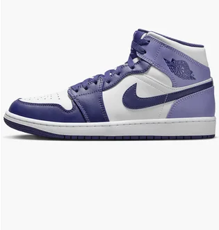 Кросівки чоловічі Air Jordan 1 Mid Shoes White/Violet DQ8426-515
