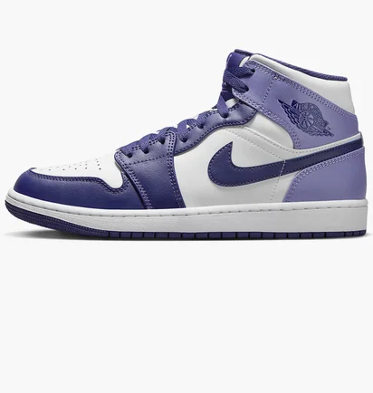 Кросівки чоловічі Air Jordan 1 Mid Shoes White/Violet DQ8426-515