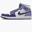 Кросівки чоловічі Air Jordan 1 Mid Shoes White/Violet DQ8426-515