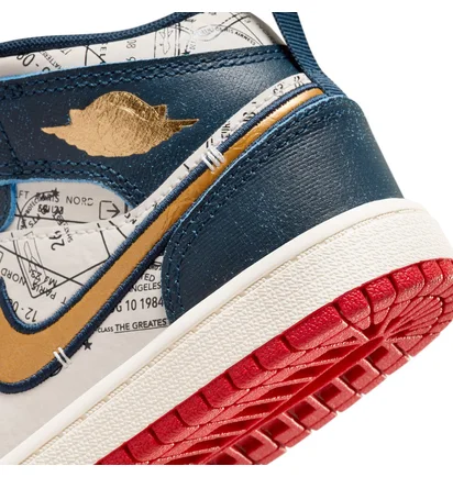 Кроссовки детские Air Jordan 1 Mid Se Ps Beige/Blue FN1352-400