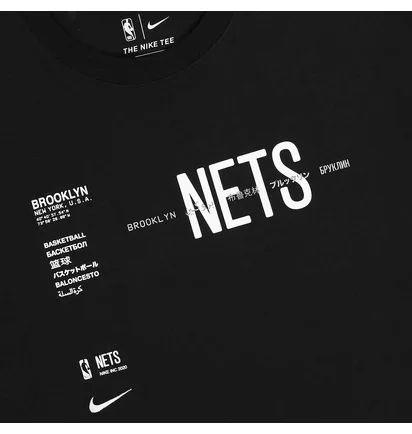 Футболка мужская Nike Nba Brooklyn Black CK8003-010