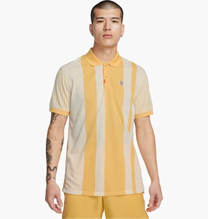 Поло чоловіче Nike Polo Dri-Fit The Polo Beige/Yellow FD5398-795