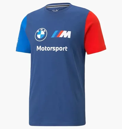 Футболка чоловіча Puma Bmw Motorsport Essentials Logo Tee Blue 538148-03