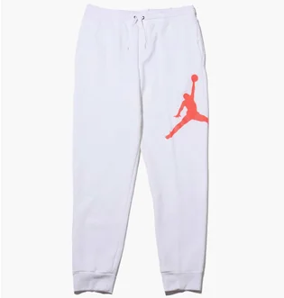 Штаны мужские Air Jordan J Jumpman Logo Flc Pant White BQ8646-100