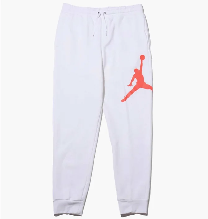 Штаны мужские Air Jordan J Jumpman Logo Flc Pant White BQ8646-100