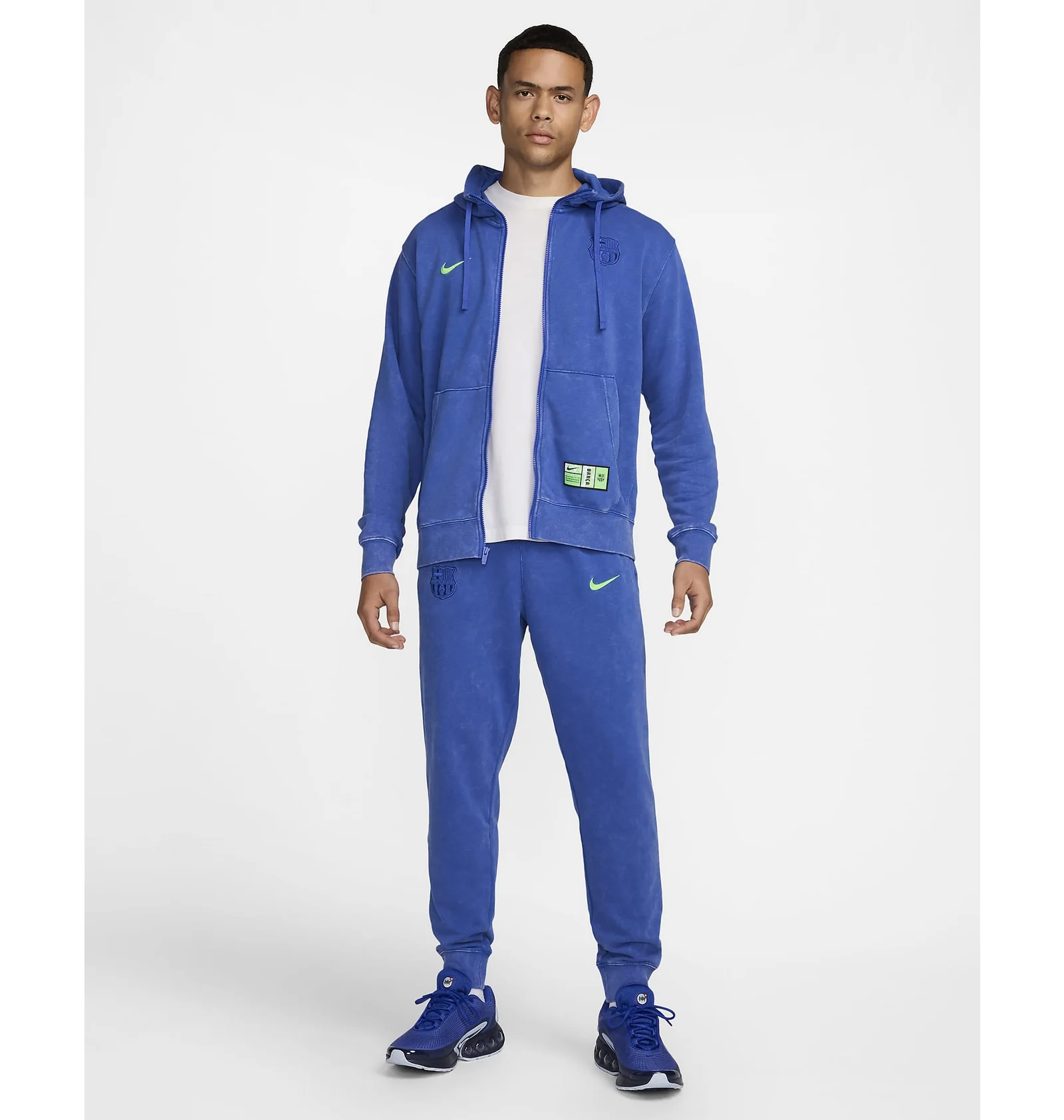 ᐉ Толстовка мужская Nike Fcb Nsw Club Hdy Fz Blue FQ2999-405
