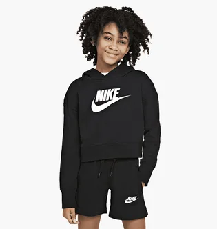 Худі дитяче Nike G Nsw Club Ft Crop Hoodie Hbr Black DC7210-010