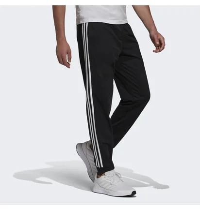 Штаны мужские Adidas Essentials Warm-Up Tapered 3-Stripes Track Pants Black H46105
