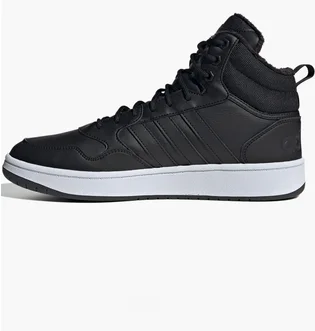 Кросівки чоловічі Adidas Hoops 3.0 Mid Lifestyle Basketball Classic Fur Lining Winterized Shoes Black GZ6679