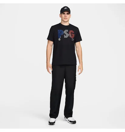 Футболка чоловіча Nike Paris Saint-Germain MenS Nike Soccer T-Shirt Black FV8637-010