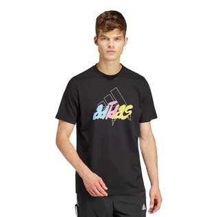 Футболка чоловіча Adidas Illustrated Badge Graphic Black IS2864
