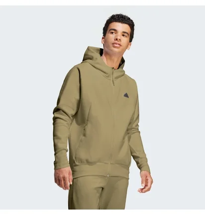 Худи мужское Adidas Z.N.E. Premium Full-Zip Hooded Track Jacket Olive IN5090