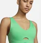 Топ женский Nike Indy Plunge Cutout WomenS Medium-Support Padded Sports Bra Green DV9837-363