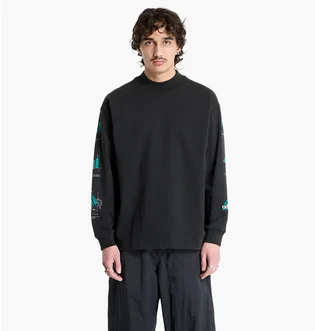 Свитшот мужской Adidas Equipment Long Sleeve Graphic Black JN4849