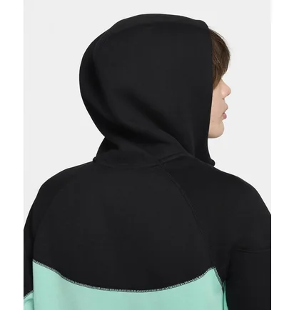 Толстовка мужская Nike Sportswear Tech Fleece Windrunner Black/Turquoise HF4432-349