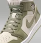 Кроссовки женские Air jordan 1 Mid Olive/Beige HF4079-003