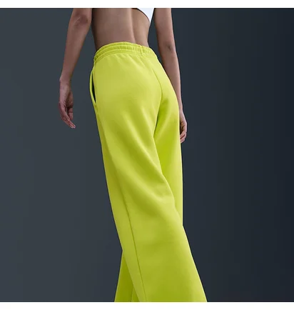 Штани жіночі Nike Sportswear Phoenix Fleece High-Waisted Wide-Leg Pants Green IH1011-389