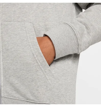Толстовка мужская Nike Nk Club Ft Fleece Full-Zip Grey FN3884-063
