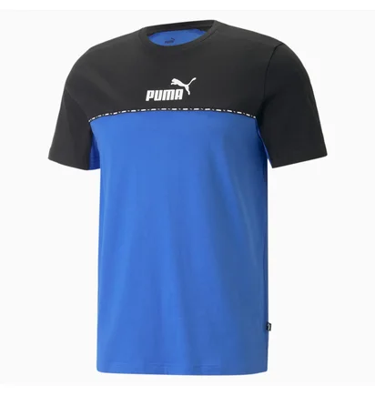 Футболка мужская Puma Essentials Block Tape Blue/Black 673341-92