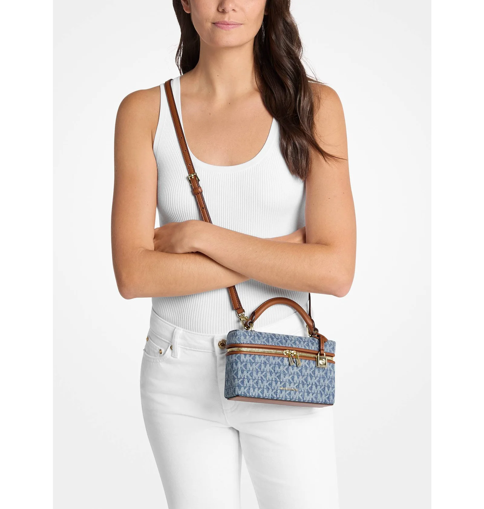 ᐉ Сумка женская Michael Kors Jana Extra-Small Signature Logo