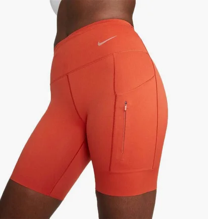 Шорты женские Nike Go Firm-Support Mid-Rise Orange DQ5925-861
