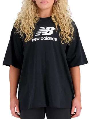 Футболка жіноча New Balance T-Shirt Essentials Stacked Logo Black WT31519BK