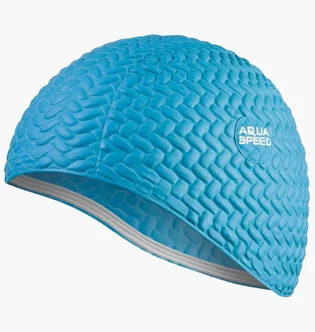 Шапочка для плавания женская Aqua speed Bombastic Tic-Tac 5714 Light Blue 117-01