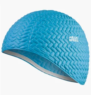 Шапочка для плавання жіноча Aqua speed Bombastic Tic-Tac 5714 Light Blue 117-01