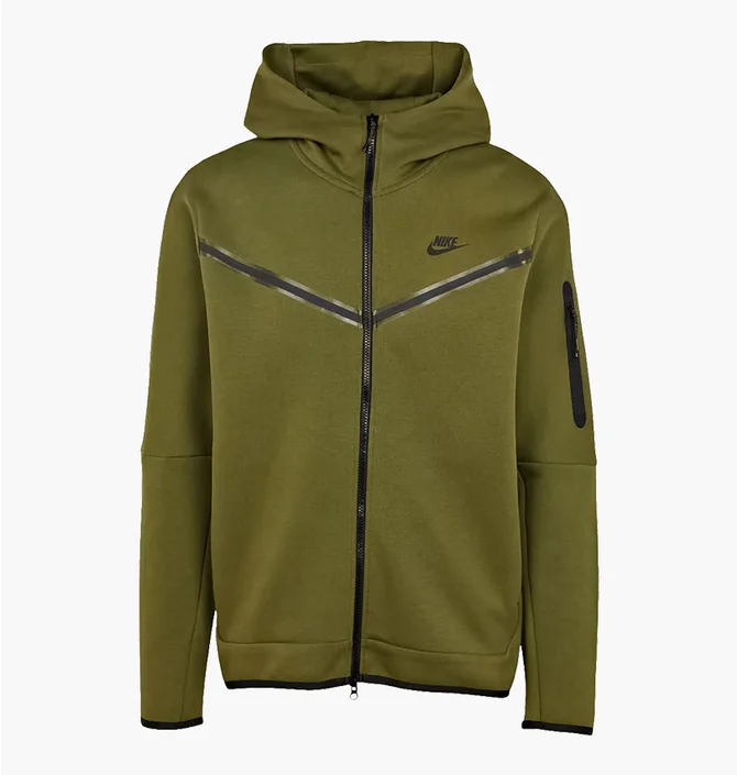 Толстовка чоловіча Nike Sportswear Tech Fleece Olive CU4489-326