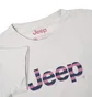 Футболка женская Jeep T-Shirt Oversize Striped Print Turn White O102611-J863
