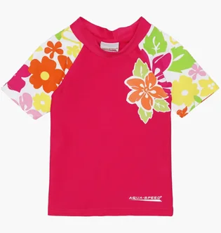 Футболка детская Aqua Speed Flower Pink/Multi 374
