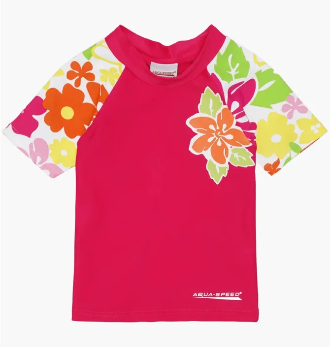 Футболка детская Aqua Speed Flower Pink/Multi 374