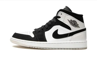 Кроссовки мужские Air Jordan 1 Mid Se White/Black DH6933-100