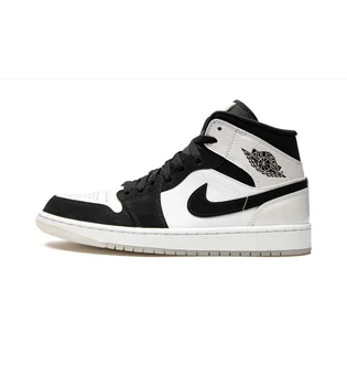 Кроссовки мужские Air Jordan 1 Mid Se White/Black DH6933-100