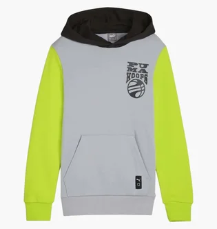 Худі дитяче Puma Basketball Blueprint Grey/Green 679980-63