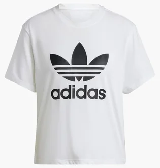 Футболка жіноча Adidas Adicolor Trefoil Boxy White IN8441