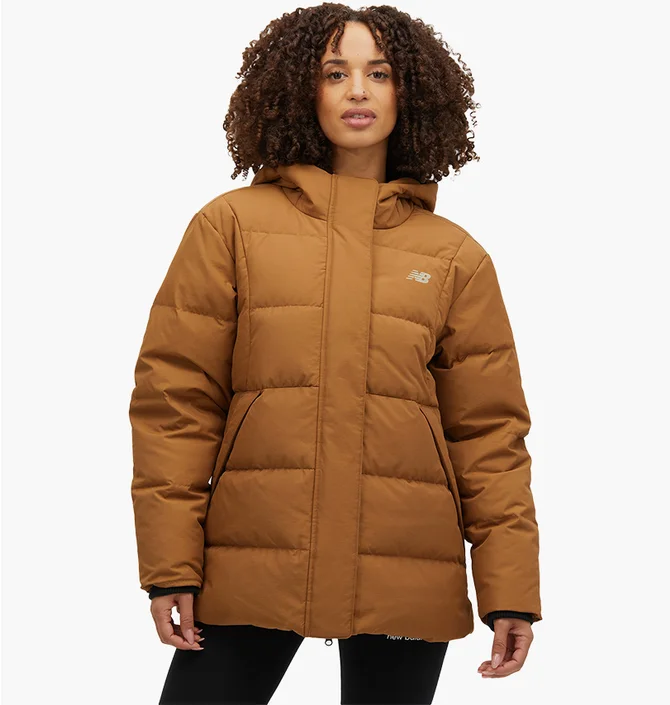 Парка женская New Balance Puffer Brown WJ34315WOI