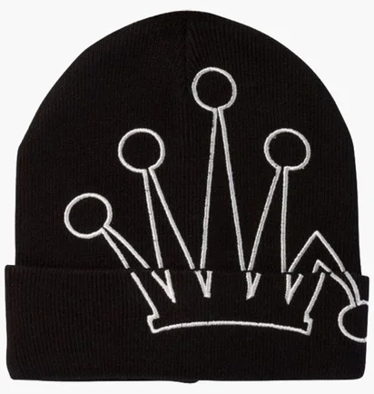 Шапка унисекс Stussy Cuff Beanie Crown Black 1321212-0001