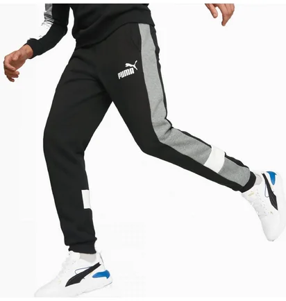 Штаны мужские Puma Essentials+ Colorblock Black 670169-01