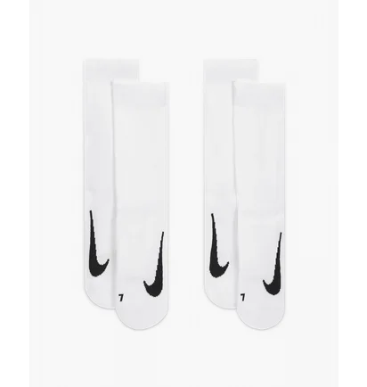 Шкарпетки унісекс Nike U Nk Multiplier Crew (2 пари) Cush White Sk0118-100