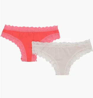 Трусики жіночі fashion lady Tan Tanga Beige/Orange (2 шт) 13890384-5