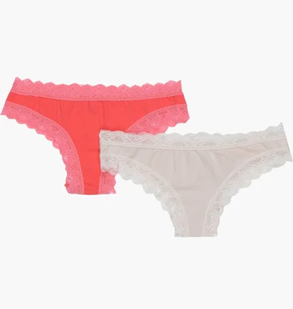 Трусики жіночі fashion lady Tan Tanga Beige/Orange (2 шт) 13890384-5
