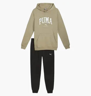 Спортивный костюм мужской Puma Squad Hooded Suit Beige/Black 681901-67