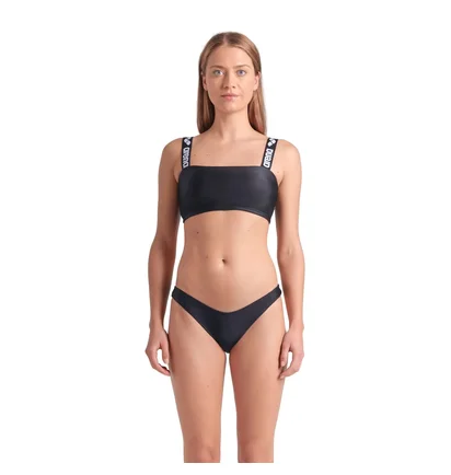 Купальник женский Arena Elastic Solid Bikini Bandeau Black 007086-500