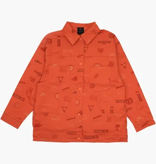 Рубашка женская Air Jordan Trucker Jacket Orange DX0384-812