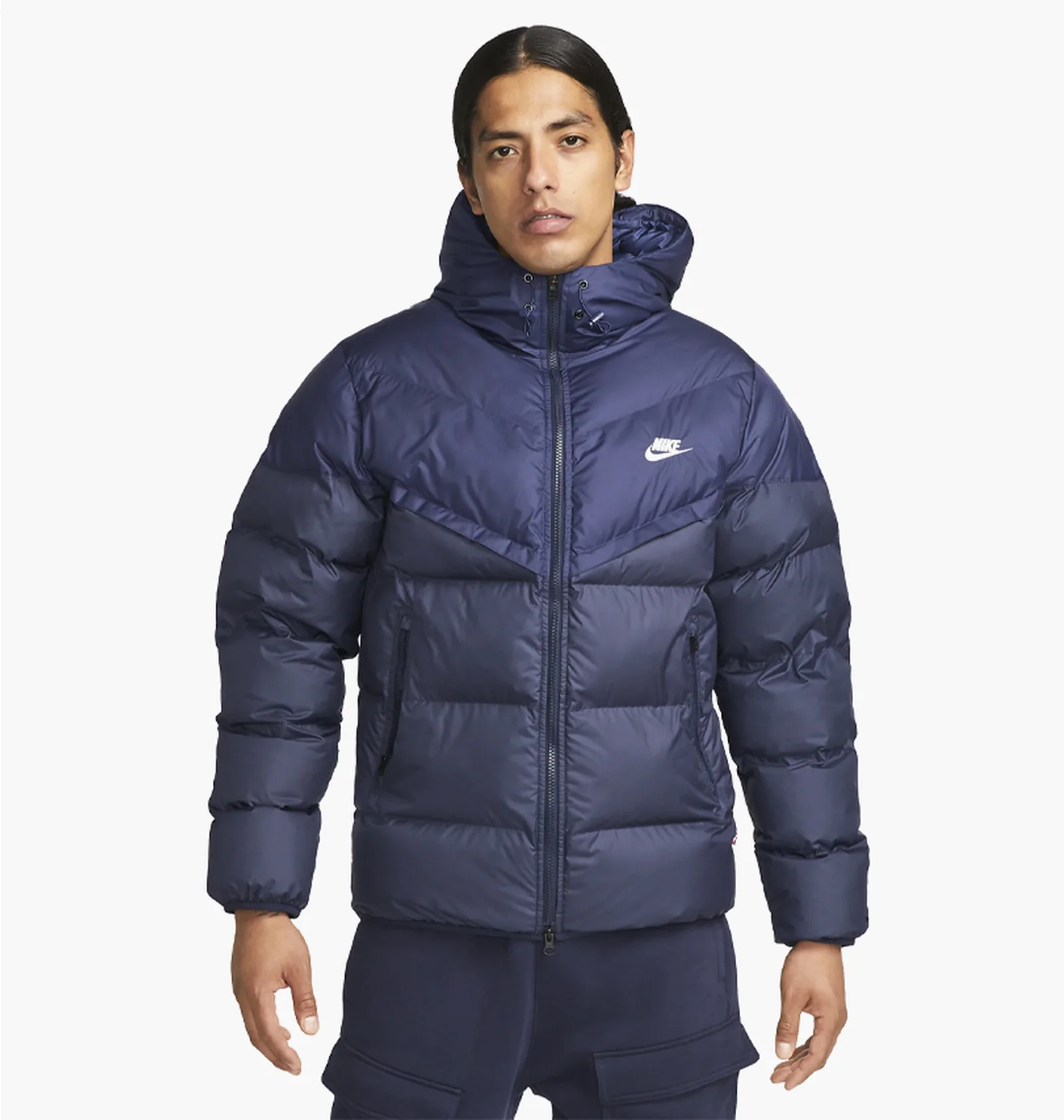 ᐉ Пуховик чоловічий Nike Sf Wr Pl-Fld Hd Jkt Blue FB8185-410