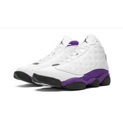 Кроссовки мужские Air Jordan 13 White/Violet 414571-105