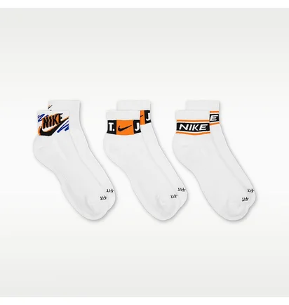 Носки Nike Ed Pls Ankle Sport (3 пары) White HJ9378-901