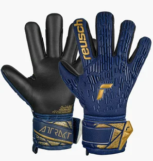 Перчатки вратарские детские Reusch Attrakt Freegel Silver Premium Blue/Black 5472235-4411